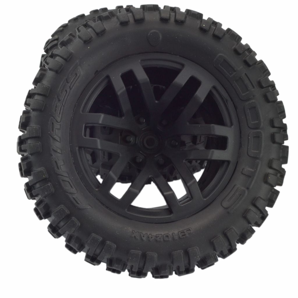 Arrma DBoots Fortress MT Tyre Set Glued Black AR550044 4Pcs New