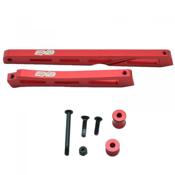 Arrma Kraton EXB Front Rear Center Chassis Brace Aluminum Red New 254694416120