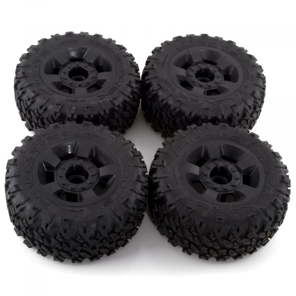 Arrma dBoots Ragnarok Mt Tire Set Glued Black 4 ARA550052 New 254906424540 2