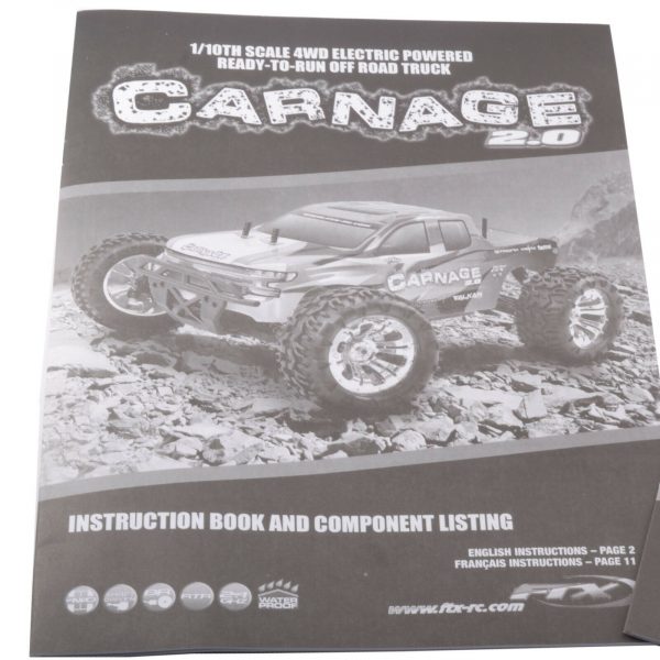 FTX Carnage User Instruction Manual New 254743951510 2