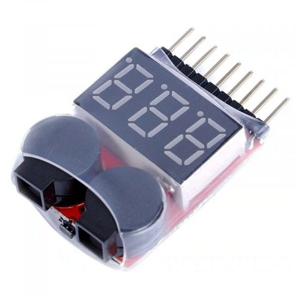 Lipo Battery Low Voltage Alarm 1S 8S Lipo Volt Checker LED display Brand New 254625136230