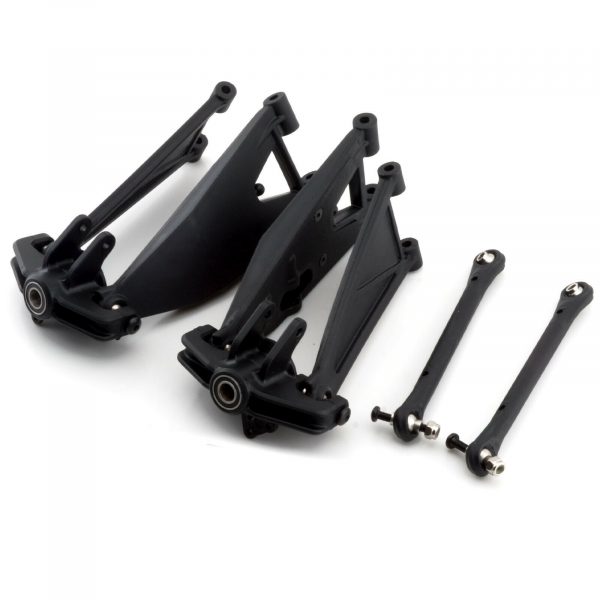 Losi Baja Rey Front Suspension Arm Set Upper and Lower Steering Spindle Set New 254960911680 2