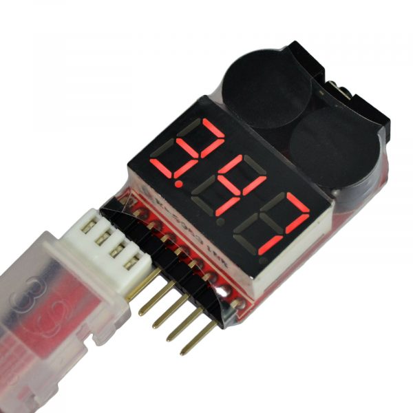 Lipo Battery Low Voltage Alarm 1S 8S Volt tester Checker LED display Brand New 254610838011 4