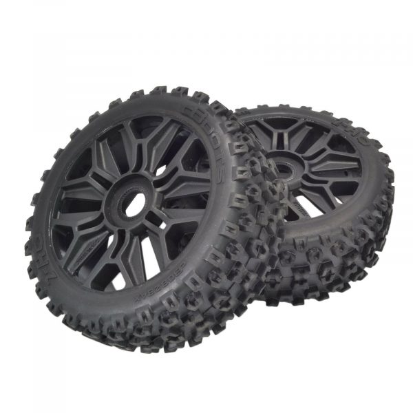Arrma 2HO Dboots Tire Set Glued Black AR550057 2Pcs New 254625143382