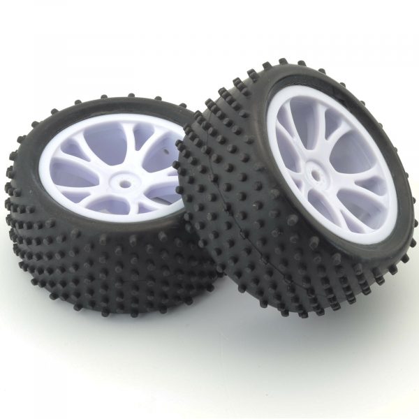 FTX Front Rear Buggy Wheel And Tyre Set White Vantage FTX6300W FTX6301W 4pcs 254711260132 2