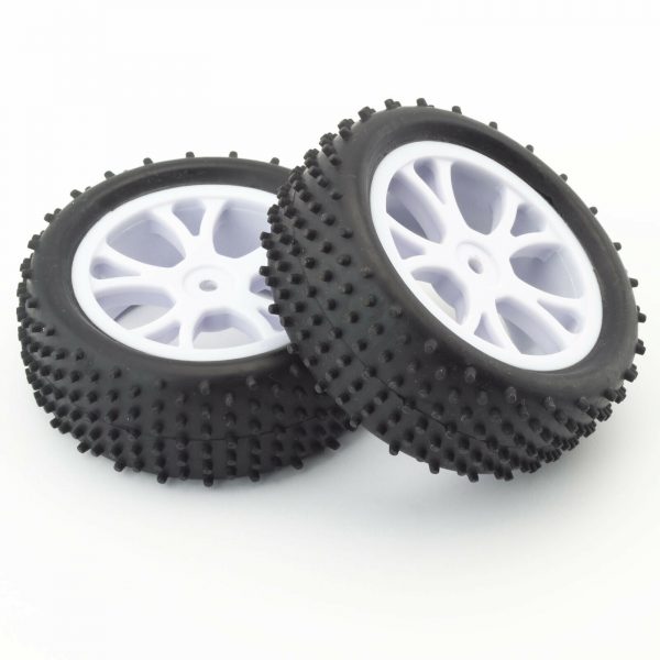 FTX Front Rear Buggy Wheel And Tyre Set White Vantage FTX6300W FTX6301W 4pcs 254711260132 3