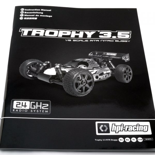 HPI Trophy 35 Nitro Buggy Instruction Manual New 254786464954
