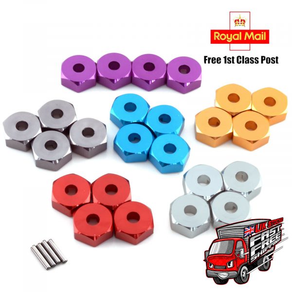 RC 12mm Aluminium Wheel Hex Pins For FTX Alloy Vantage Carnage Outlaw New 254988492695