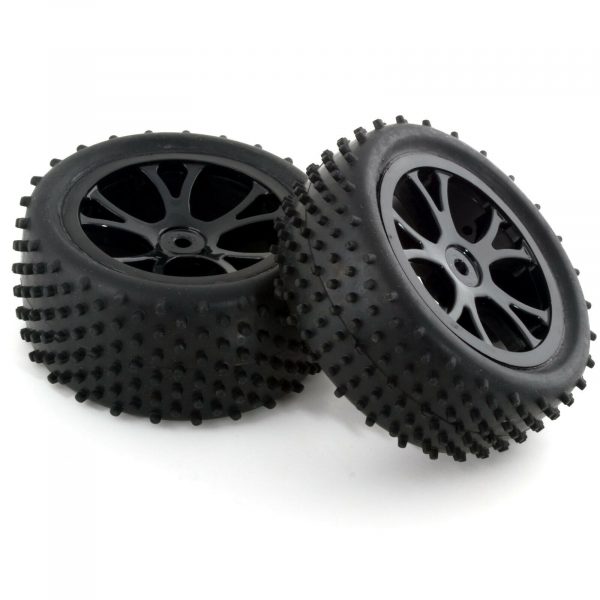 FTX Front Rear Buggy Wheel And Tyre Set Black Vantage FTX6300B FTX6301B 4pcs 254918889606 2