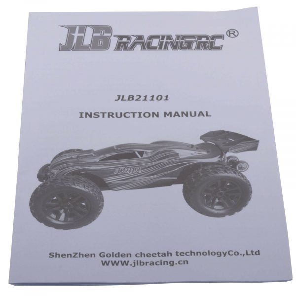 JLB Racing Cheetan 110 Instruction Manual New 254743129226