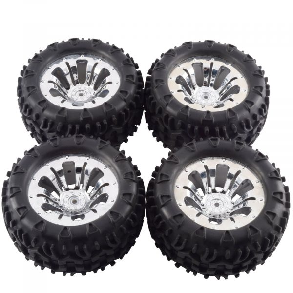FTX Carnage Mounted Wheels and Tyres 4 Chrome FTX6310C New 254726342149 3