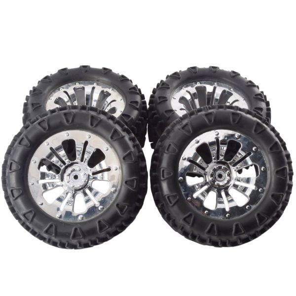 FTX Carnage Mounted Wheels and Tyres 4 Chrome FTX6310C New 254726342149