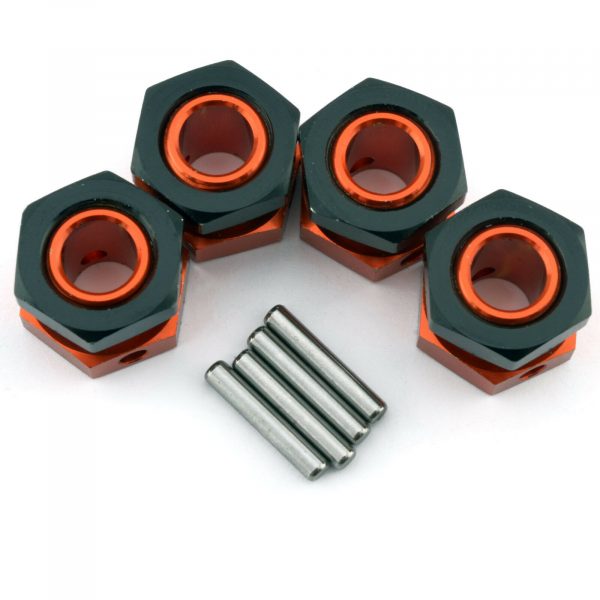 HPI 5mm Hex Wheel Adapters Trophy Buggy Orange Black 101785 3x17mm Shaft 101082 254786354219 2