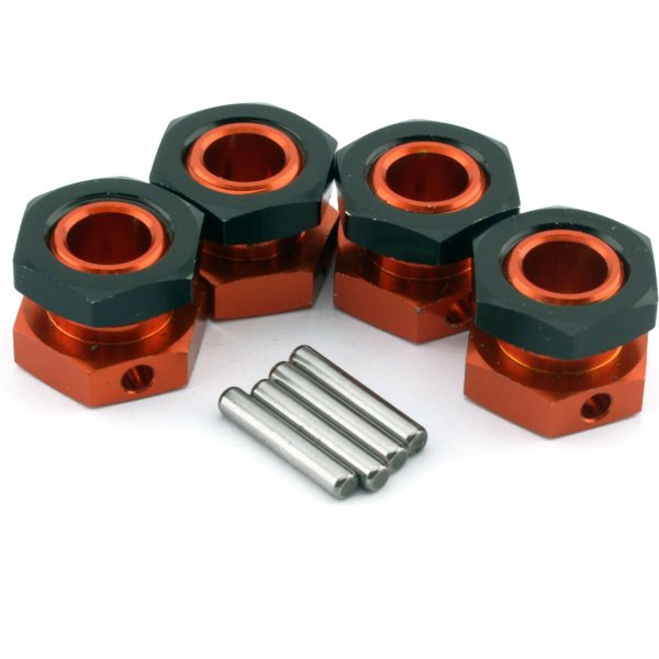 HPI 5mm Hex Wheel Adapters Trophy Buggy Orange Black 101785 3x17mm Shaft 101082 254786354219 3
