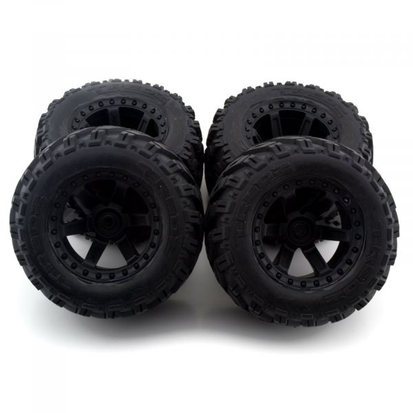 Maverick Quantum MT Wheel Black MV150160 Tredz Tracto Tire MV150180 4Pcs New 254832857189